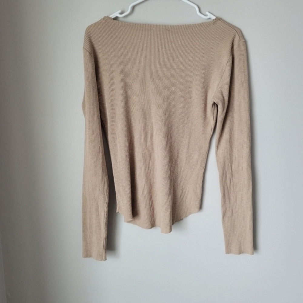 Hem & Thread Raw Edge Rib Top Size Small - Picture 3 of 5
